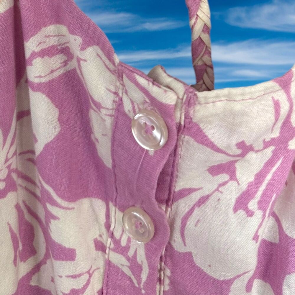 Free People The Perfect Sundress Size Medium Floral Linen Blend - Picture 6 of 8